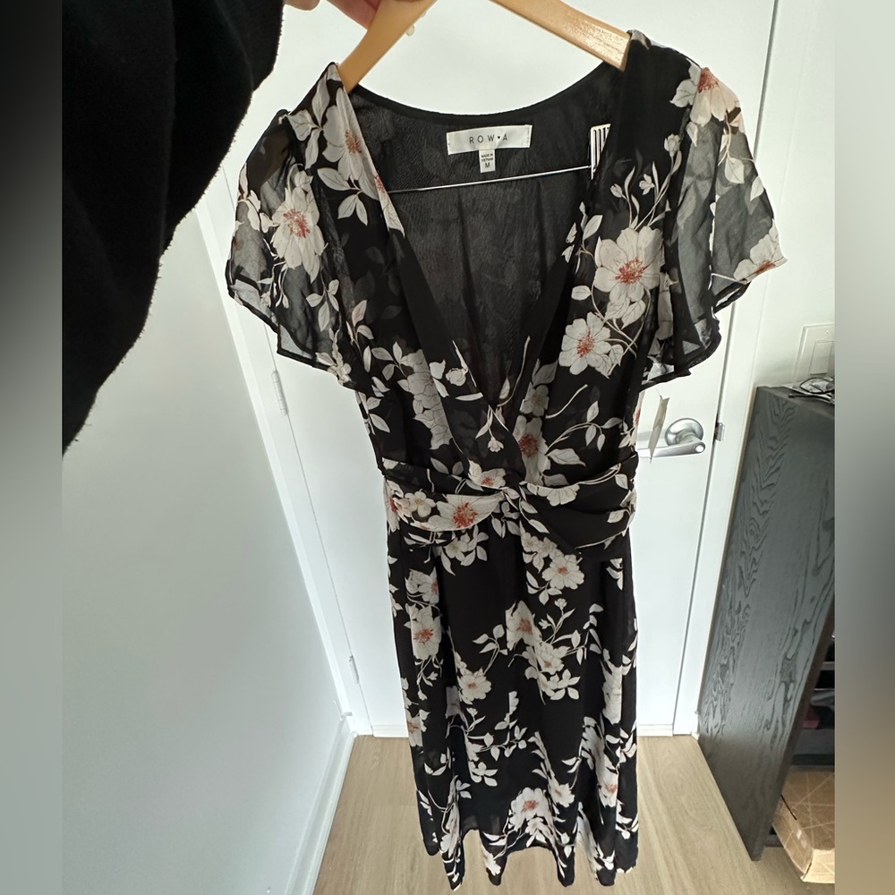 Nordstrom Rack Black Floral Dress